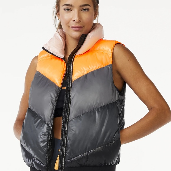 Love & Sports Colorblock Puffer Vest – XS - Picture 6 of 7